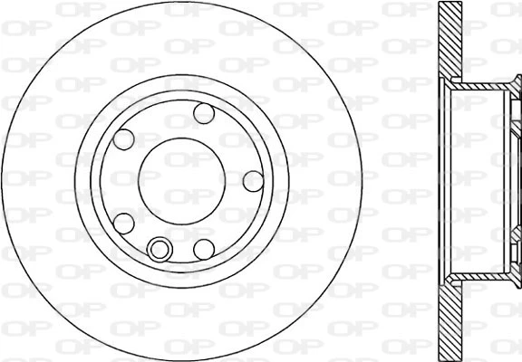 BDA1593.10 OPEN PARTS Тормозной диск (фото 3)