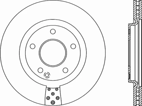 BDA2054.20 OPEN PARTS Тормозной диск (фото 2)