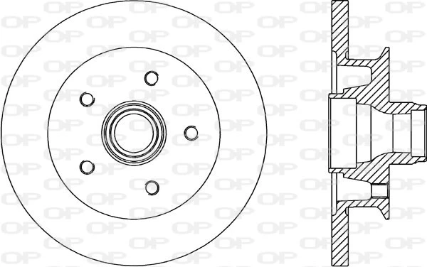 BDR1581.10 OPEN PARTS Тормозной диск (фото 3)