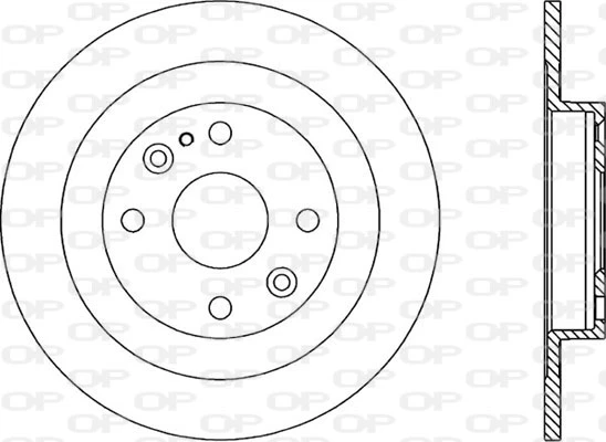 BDR1281.10 OPEN PARTS Тормозной диск (фото 3)