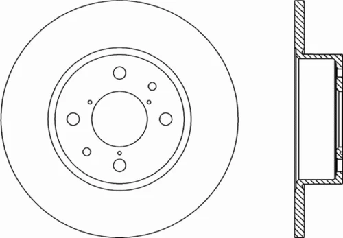 BDA1137.10 OPEN PARTS Тормозной диск (фото 2)