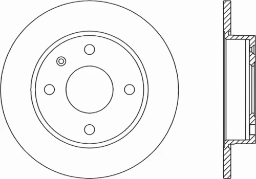 BDA1175.10 OPEN PARTS Тормозной диск (фото 2)