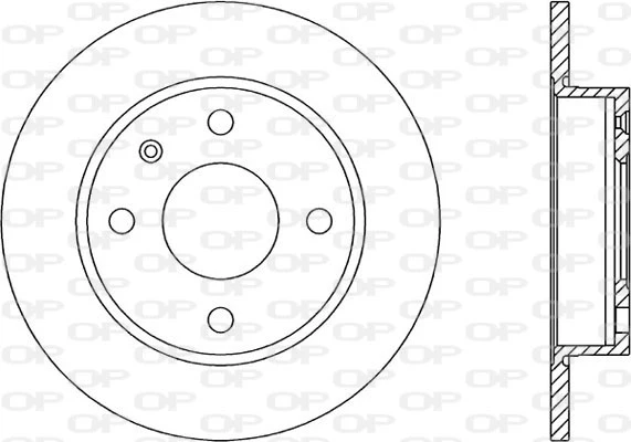 BDA1175.10 OPEN PARTS Тормозной диск (фото 3)