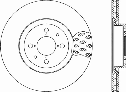 BDA1016.20 OPEN PARTS Тормозной диск (фото 2)