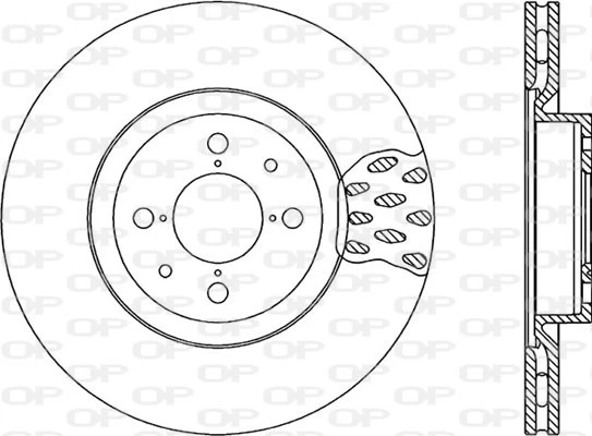 BDA1016.20 OPEN PARTS Тормозной диск (фото 3)