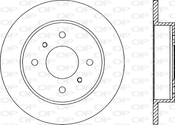 BDA1391.10 OPEN PARTS Тормозной диск (фото 3)