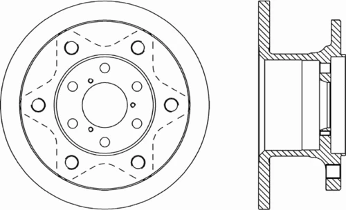 BDA1132.10 OPEN PARTS Тормозной диск (фото 2)