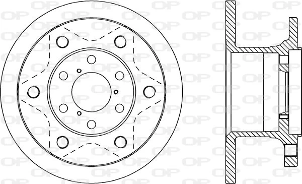 BDA1132.10 OPEN PARTS Тормозной диск (фото 3)