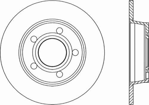 BDR1743.10 OPEN PARTS Тормозной диск (фото 2)