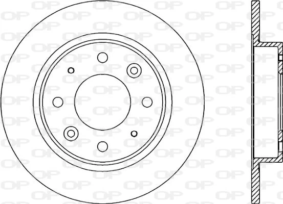 BDA1774.10 OPEN PARTS Тормозной диск (фото 3)