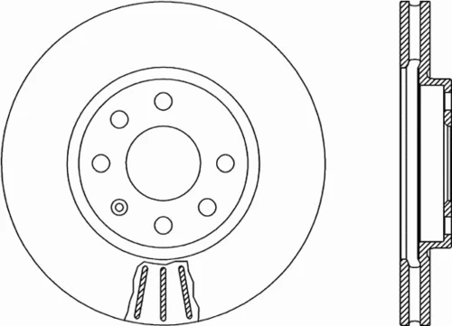 BDA1880.20 OPEN PARTS Тормозной диск (фото 2)