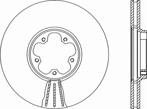 BDA1946.20 OPEN PARTS Тормозной диск (фото 2)