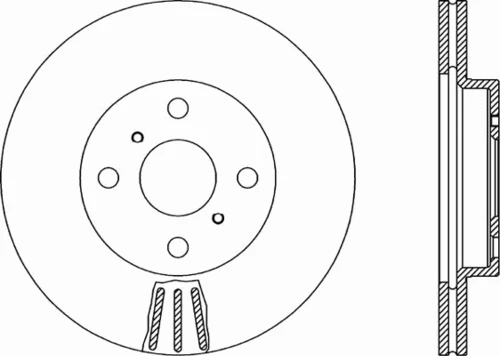 BDA1877.20 OPEN PARTS Тормозной диск (фото 2)