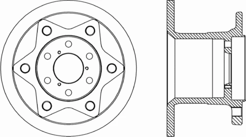 BDA1767.10 OPEN PARTS Тормозной диск (фото 2)