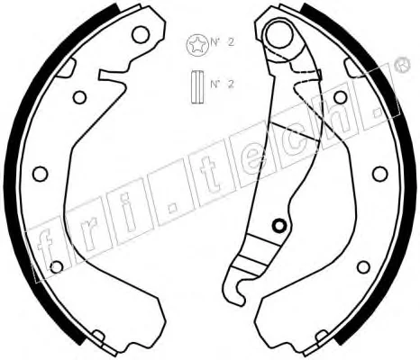 17413 FRI.TECH. Тормозные колодки (фото 1)