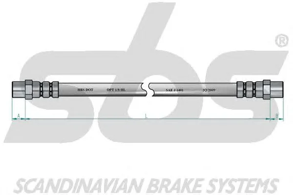 1330851015 SBS Тормозной шланг (фото 2)