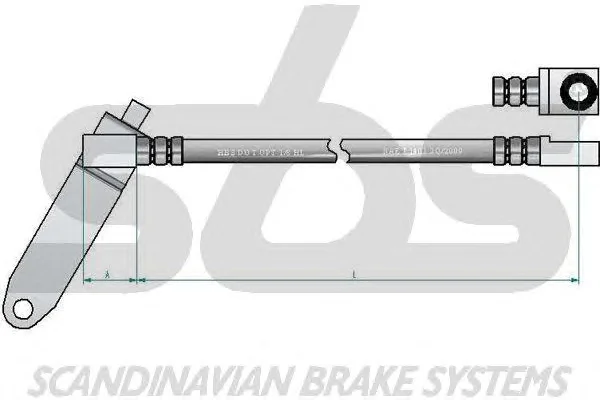 13308525140 SBS Тормозной шланг (фото 1)
