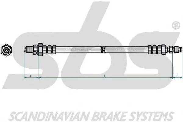 13308525144 SBS Тормозной шланг (фото 1)