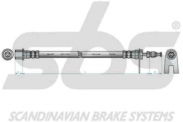 1330853732 SBS Тормозной шланг (фото 2)