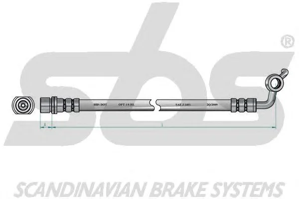 1330854569 SBS Тормозной шланг (фото 2)