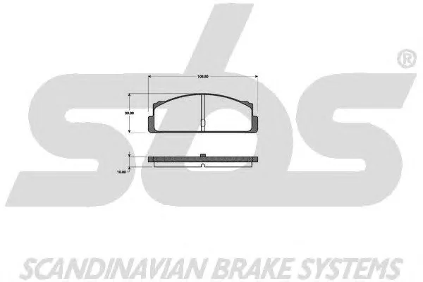 1501222306 SBS Тормозные колодки (фото 1)
