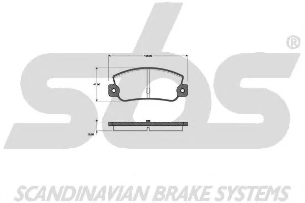 1501222329 SBS Тормозные колодки (фото 1)