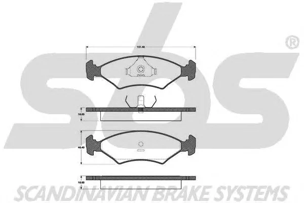 1501222508 SBS Тормозные колодки (фото 1)