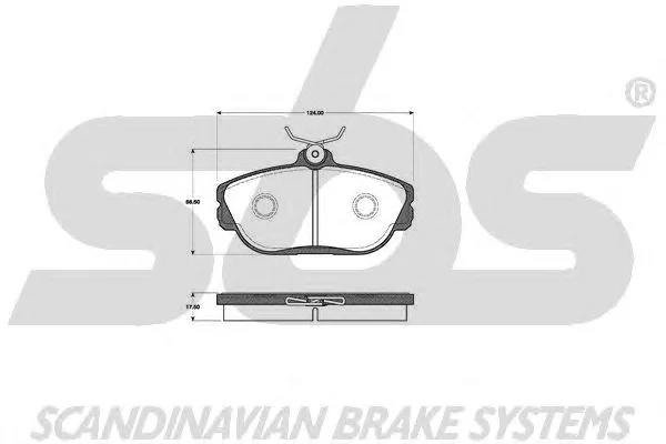 1501222538 SBS Тормозные колодки (фото 1)