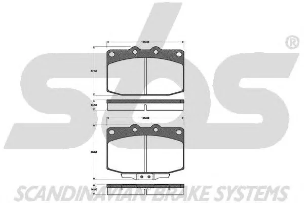 1501223231 SBS Тормозные колодки (фото 1)