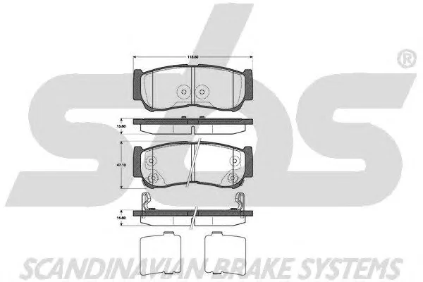 1501223428 SBS Тормозные колодки (фото 1)