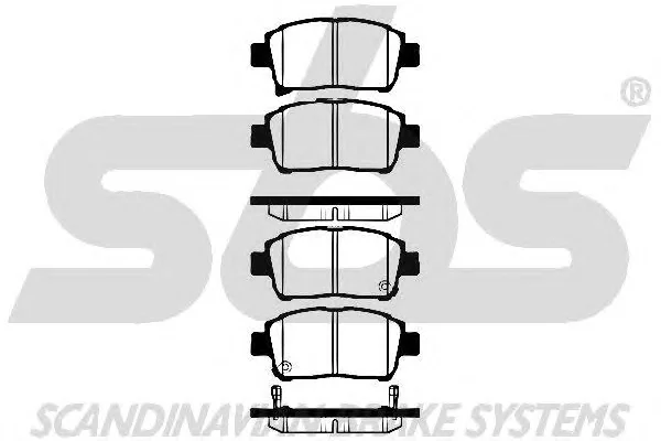 1501224558 SBS Тормозные колодки (фото 1)