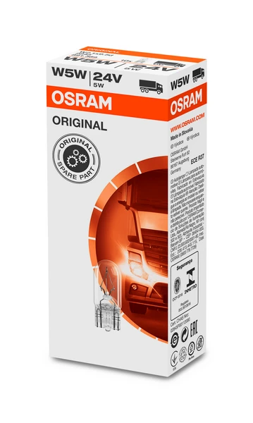 2845 OSRAM Лампа накаливания, фонарь указателя поворота (фото 5)