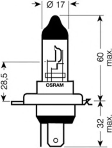 64193-01B OSRAM Лампа накаливания, фара дальнего света (фото 5)