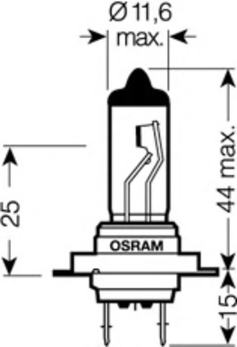 64215 OSRAM Лампа накаливания, фара дальнего света (фото 4)