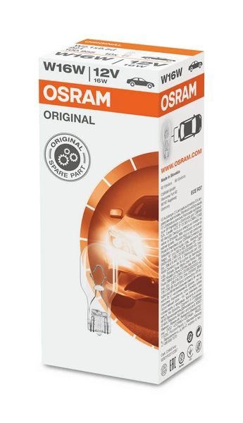 921 OSRAM Лампа накаливания, фонарь указателя поворота (фото 5)
