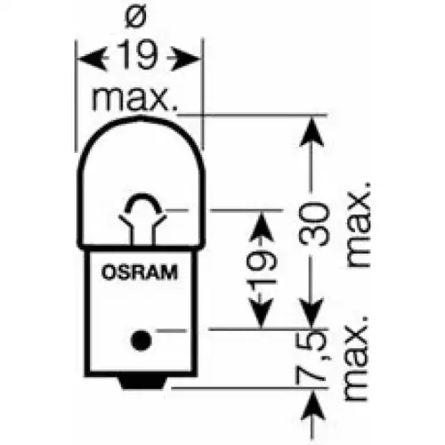 5007-02B OSRAM Лампа накаливания, фонарь указателя поворота (фото 5)