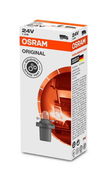 2741MF OSRAM Лампа накаливания, освещение щитка приборов (фото 3)