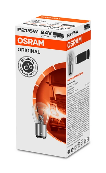 7537 OSRAM Лампа накаливания, фонарь указателя поворота (фото 6)