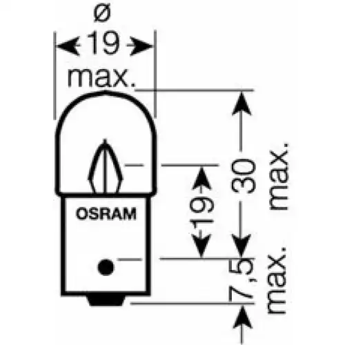 5637-02B OSRAM Лампа накаливания, фонарь освещения номерного знака (фото 4)