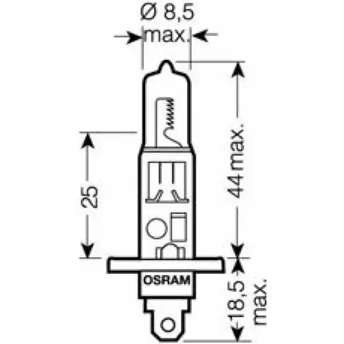 64155-01B OSRAM Лампа накаливания, фара дальнего света (фото 4)