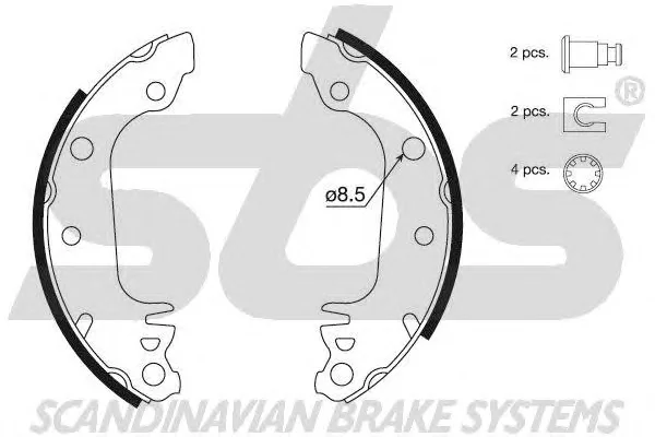 18492725291 SBS Тормозные колодки (фото 1)