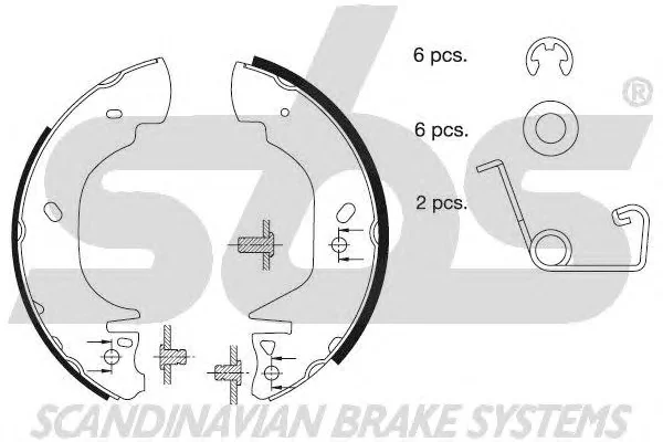 18512725541 SBS Тормозные колодки (фото 1)