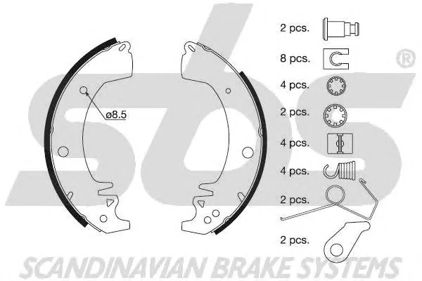 18512739445 SBS Тормозные колодки (фото 1)
