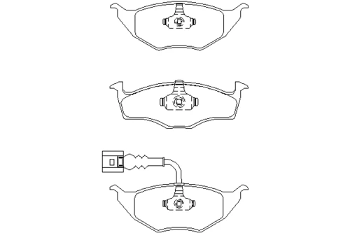 T1204 BEHR/HELLA/PAGID Комплект тормозных колодок, дисковый тормоз (фото 2)