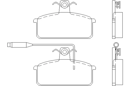 T5016 BEHR/HELLA/PAGID Комплект тормозных колодок, дисковый тормоз (фото 2)