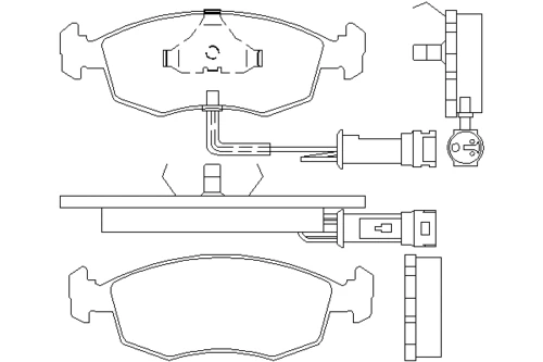 T1006 BEHR/HELLA/PAGID Комплект тормозных колодок, дисковый тормоз (фото 2)