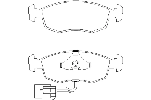 T1080 BEHR/HELLA/PAGID Комплект тормозных колодок, дисковый тормоз (фото 2)