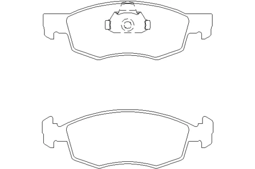 T1345 BEHR/HELLA/PAGID Комплект тормозных колодок, дисковый тормоз (фото 2)