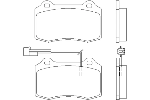 T5070 BEHR/HELLA/PAGID Комплект тормозных колодок, дисковый тормоз (фото 2)