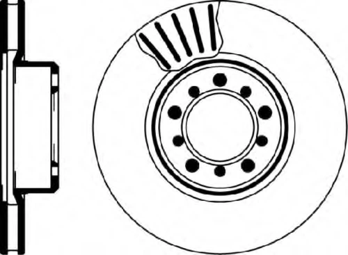 52116 BEHR/HELLA/PAGID Тормозной диск (фото 2)